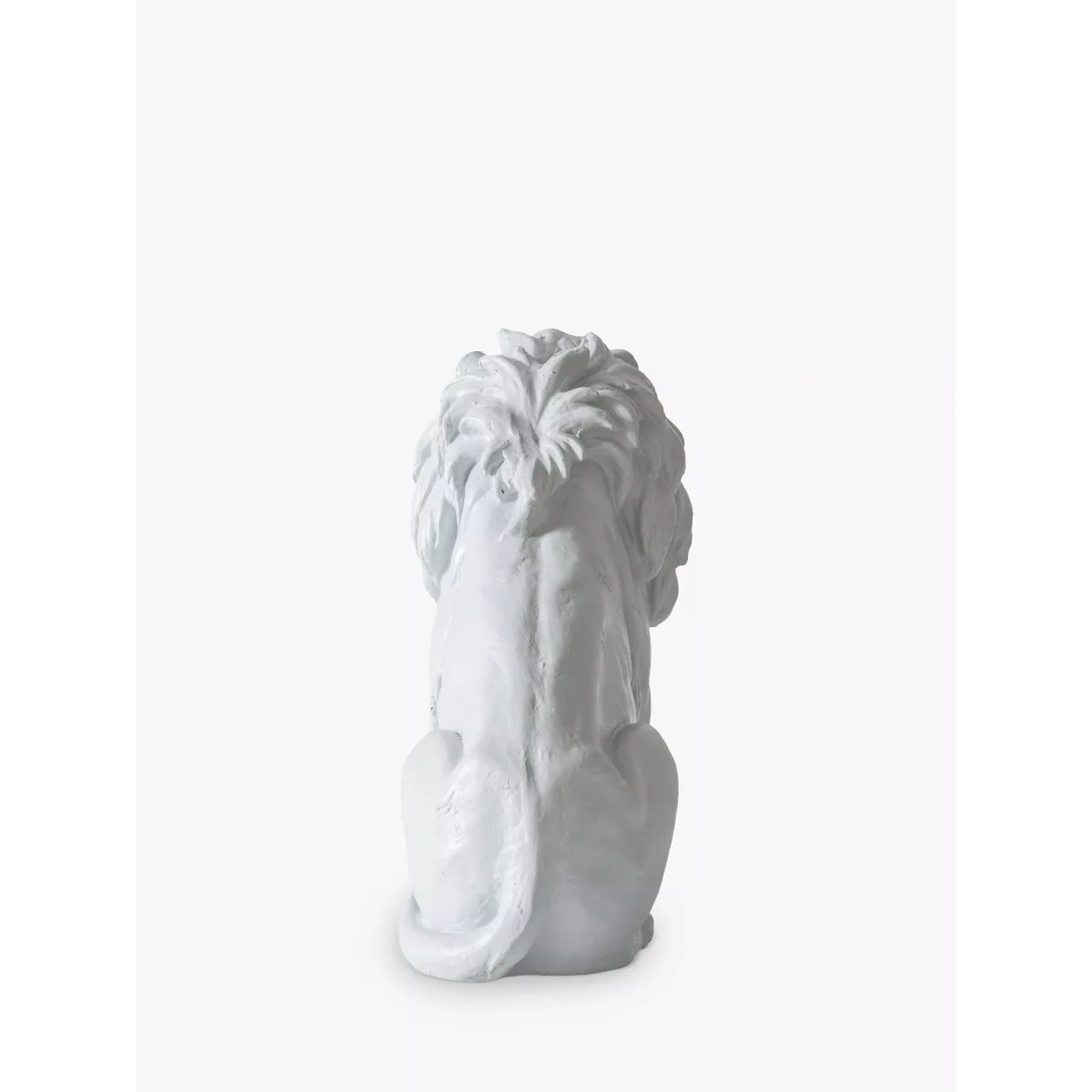 John Lewis & Partners Sitting Lion Garden Sculpture, H24cm, White – image 4