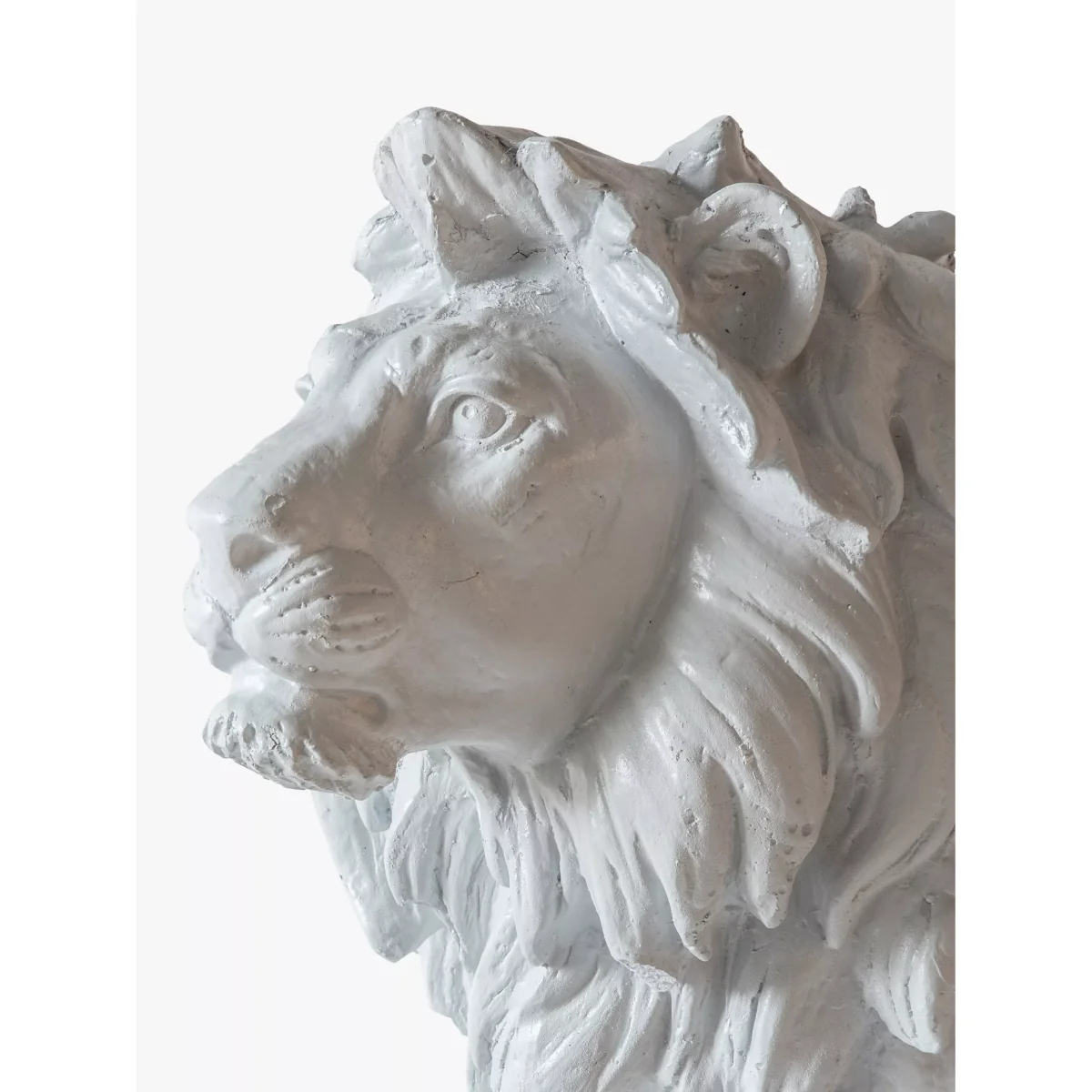 John Lewis & Partners Sitting Lion Garden Sculpture, H24cm, White – image 5