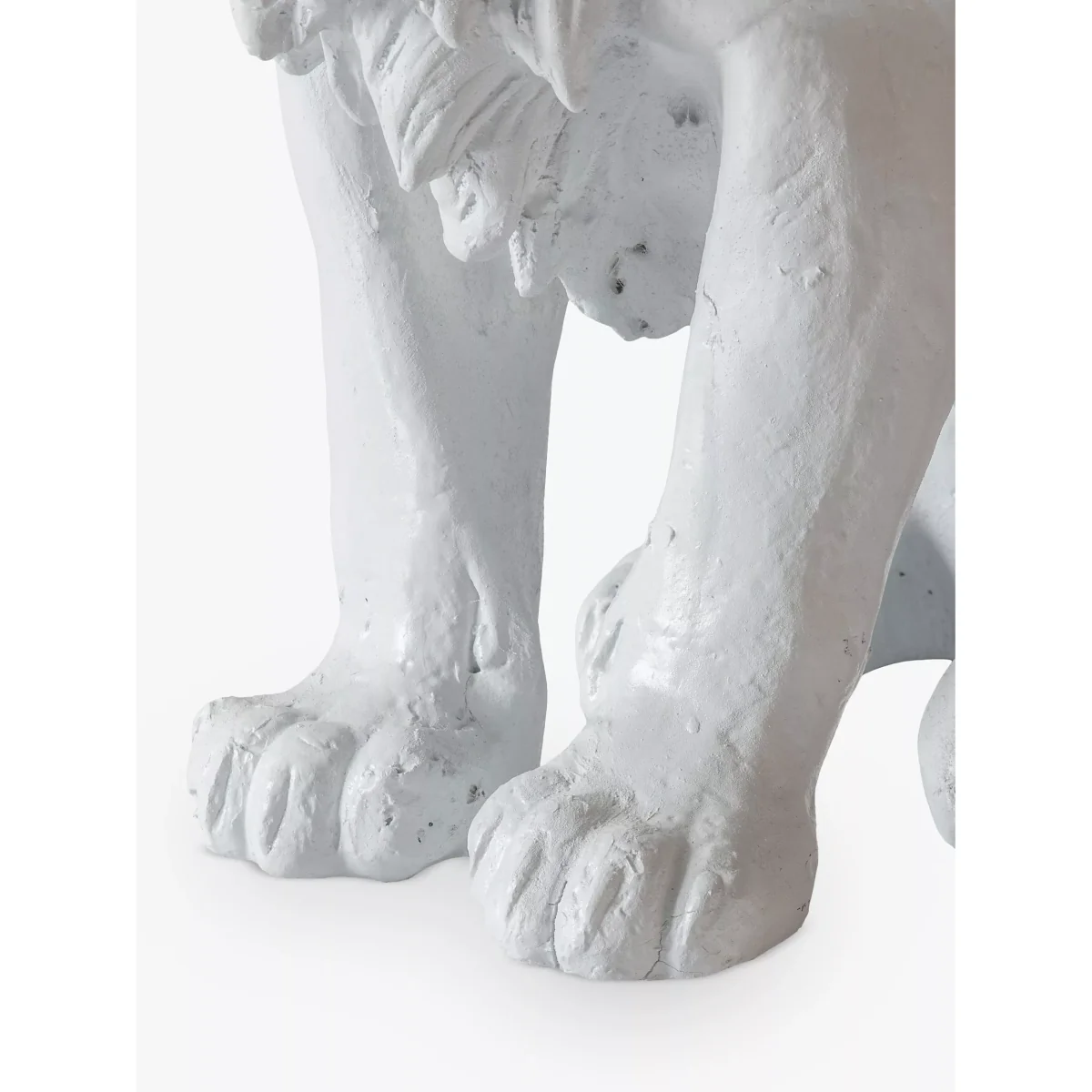 John Lewis & Partners Sitting Lion Garden Sculpture, H24cm, White – image 6