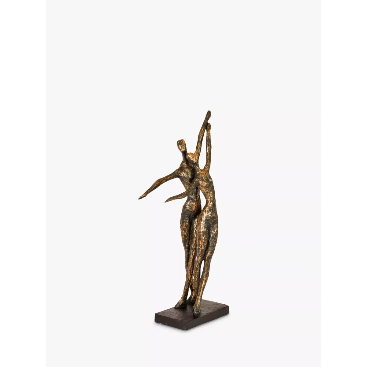 Libra Standing Couple Sculpture, H42cm, Bronze – image 2