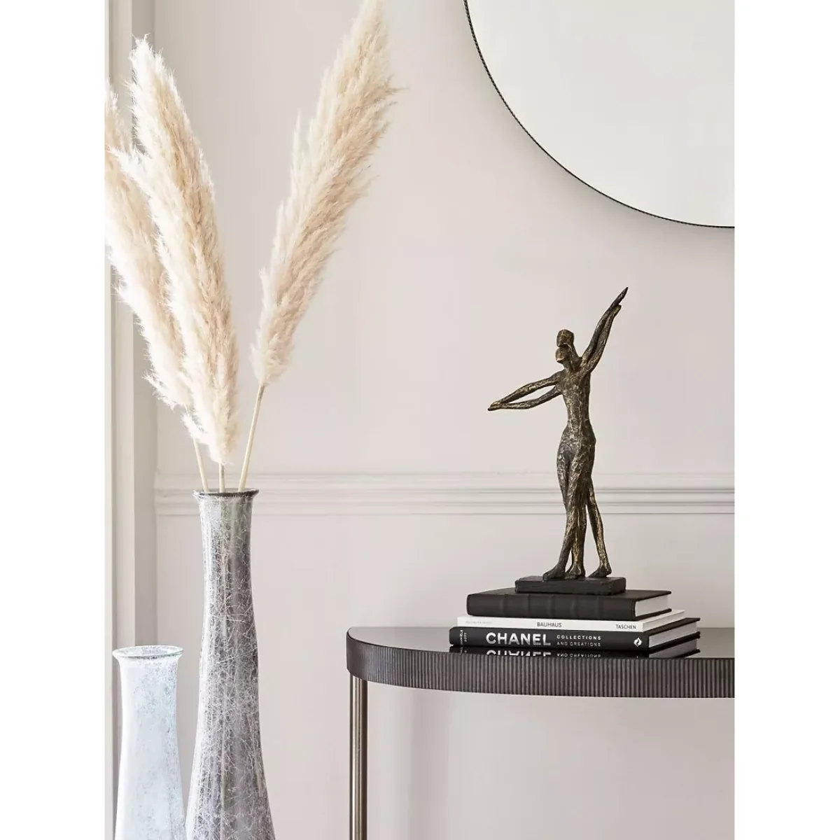Libra Standing Couple Sculpture, H42cm, Bronze – image 4
