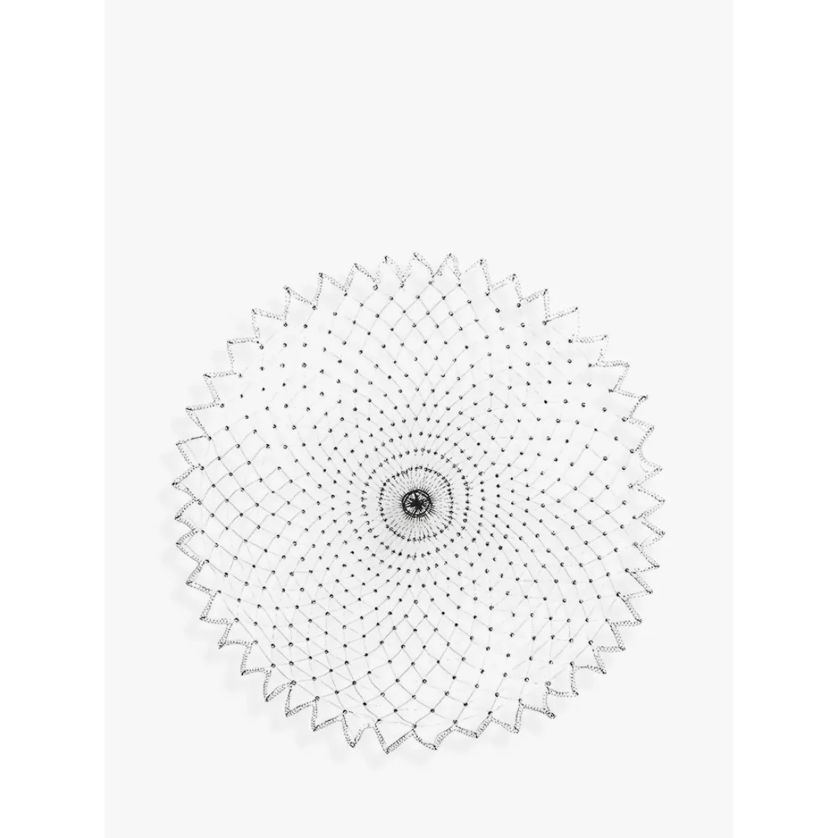 Nkuku Arna Iron Wire Wall Sculpture, Rust – image 2