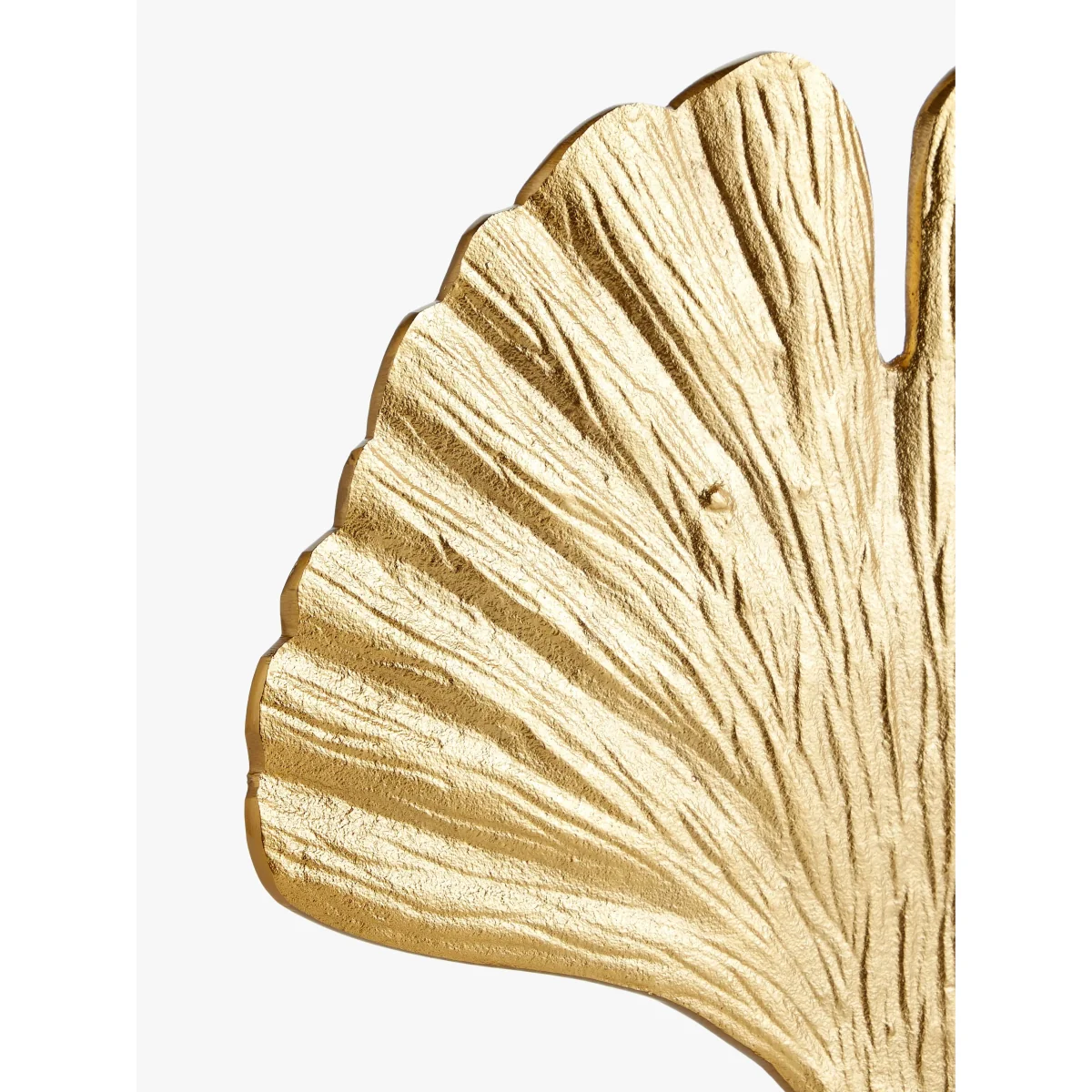 John Lewis & Partners Aluminium Fan Sculpture, H38cm, Gold – image 3