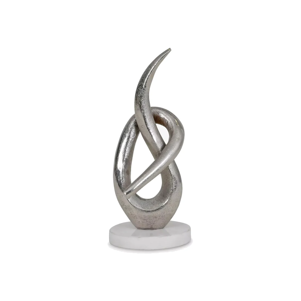 Libra Make A Wish Abstract Metal Sculpture, H25cm, Silver – image 1