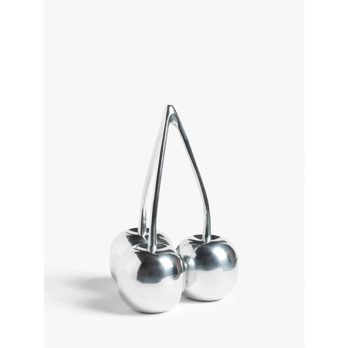 John Lewis & Partners Metal Cherries Sculpture, H31cm, Silver – image 2