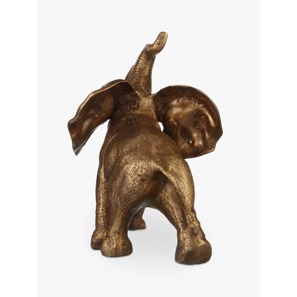 John Lewis & Partners Jumbo Elephant Sculpture, H37cm, Brass – image 3