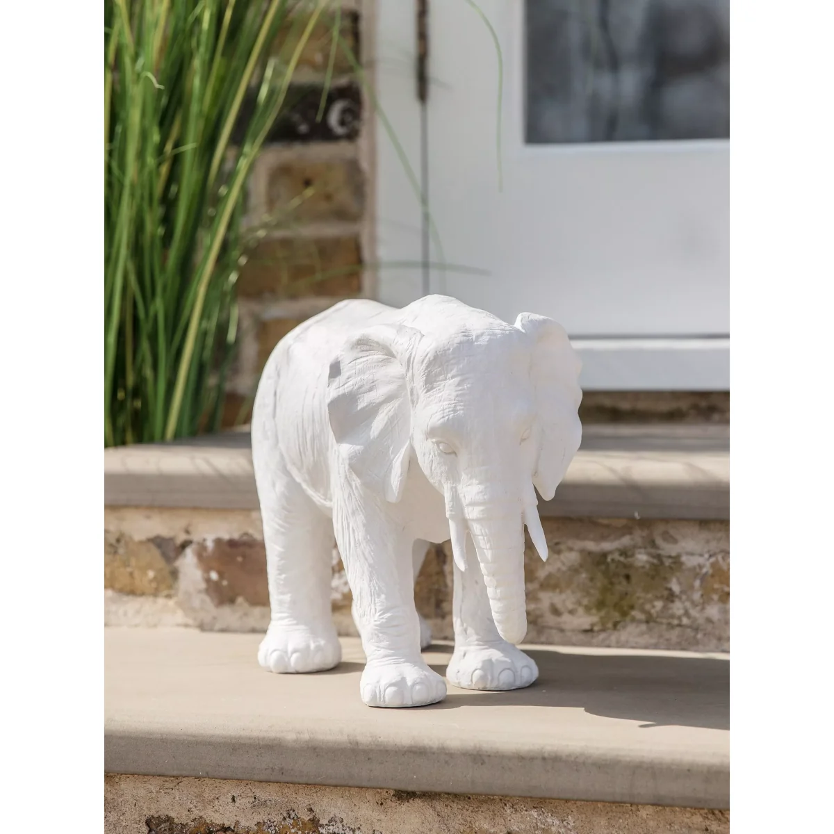 John Lewis & Partners Elephant Garden Sculpture, White, H18cm – image 8