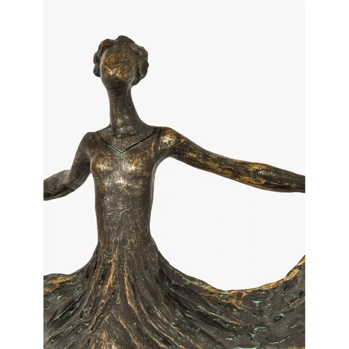Libra Female Ballet Dancer Sculpture, H32cm, Antique Bronze – image 4