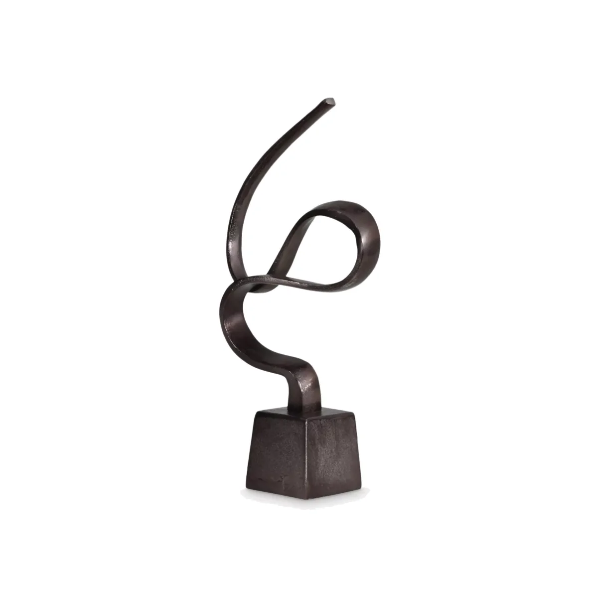 Libra Abstract Metal Wellness Sculpture, H51cm, Bronze – image 1