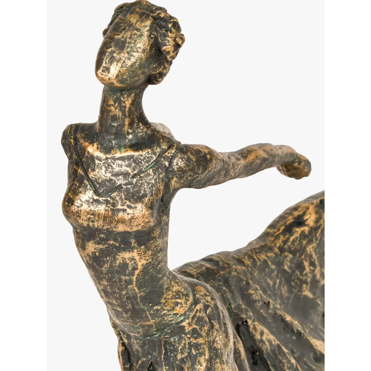 Libra Standing Female Ballet Dancer Sculpture, H32cm, Antique Bronze – image 4