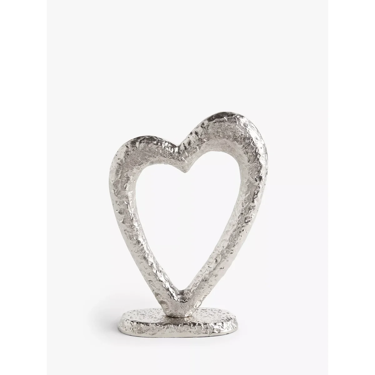 John Lewis & Partners Heart Sculpture, Silver, H28.5cm – image 2