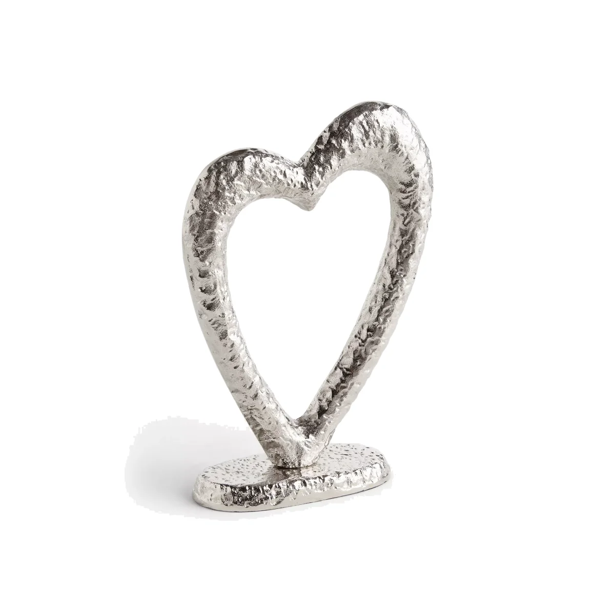 John Lewis & Partners Heart Sculpture, Silver, H28.5cm – image 1
