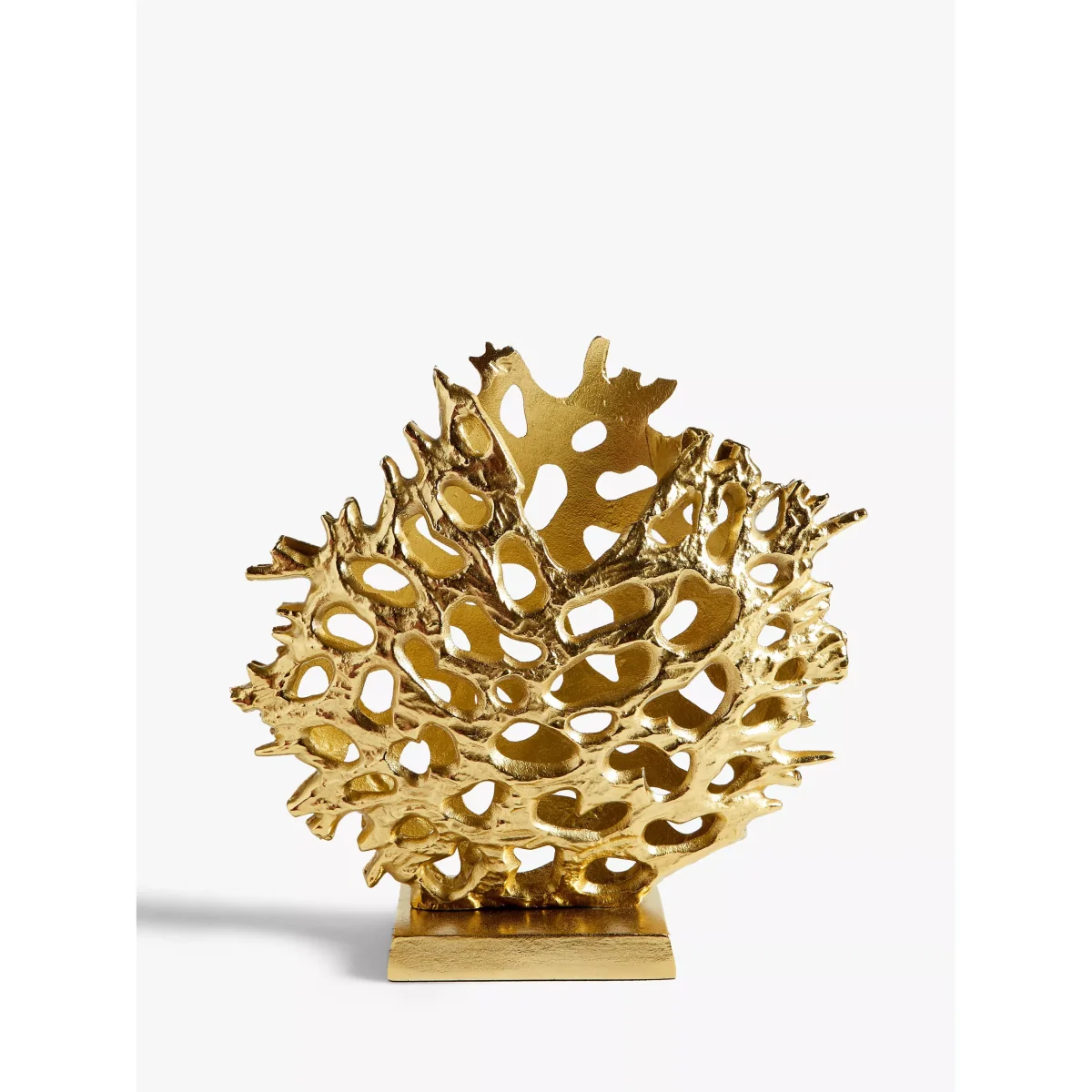 John Lewis & Partners Aluminium Coral Sculpture, H36.5cm, Gold – image 2