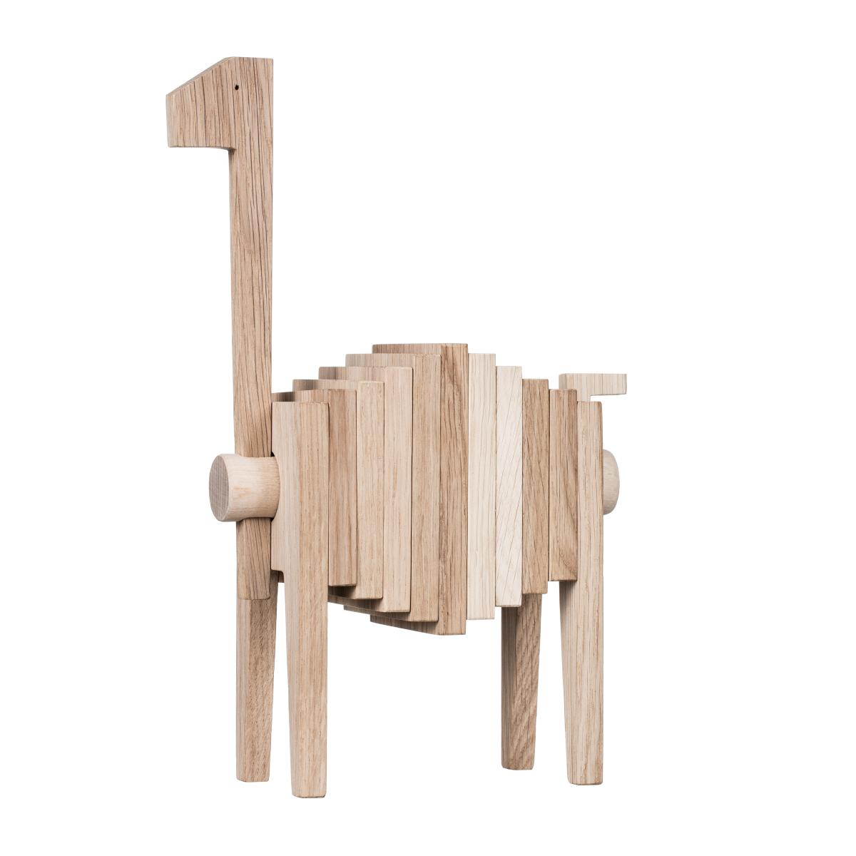 MOEBE Polygrif oak sculpture 21x32 cm Wood. black – image 2
