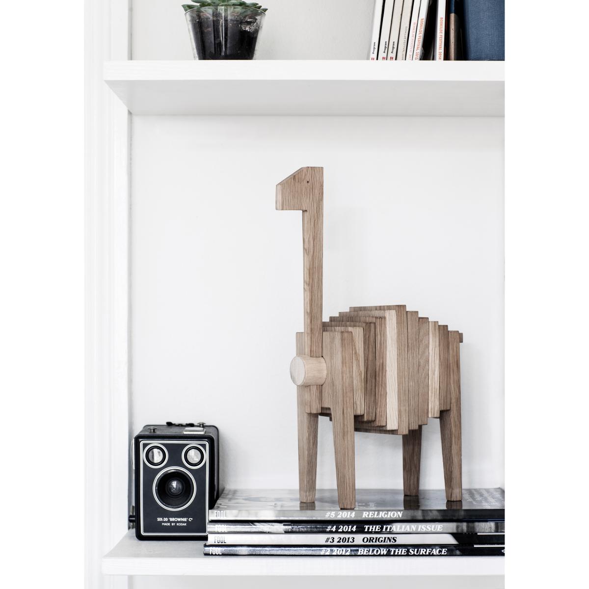 MOEBE Polygrif oak sculpture 21x32 cm Wood. black – image 6