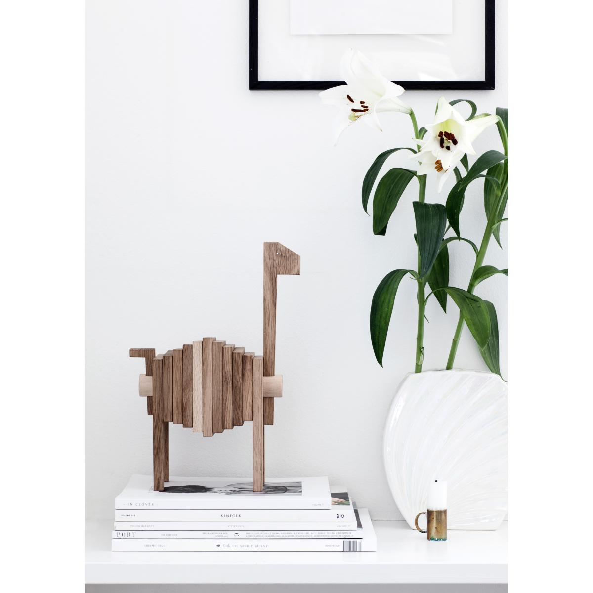 MOEBE Polygrif oak sculpture 21x32 cm Wood. black – image 7