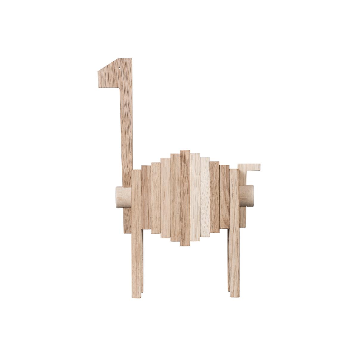 MOEBE Polygrif oak sculpture 21x32 cm Wood. black – image 1