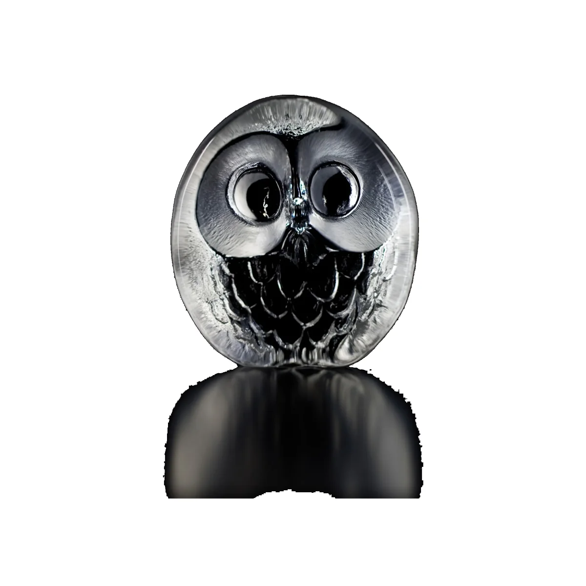 Wildlife Owl sculpture clear