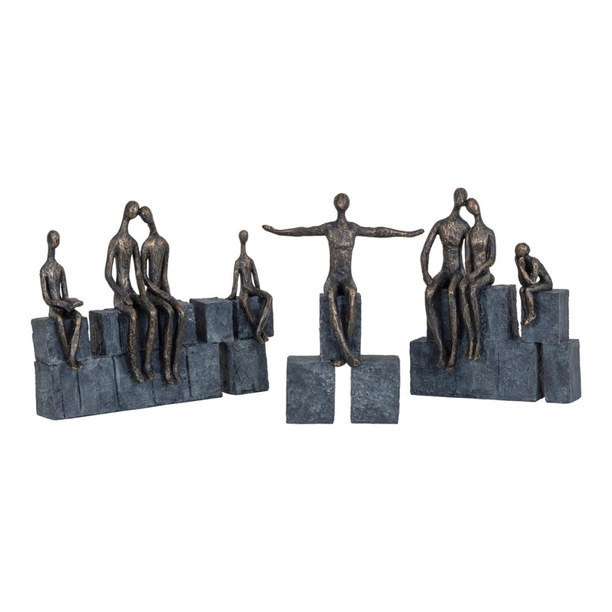 Libra Bronze Blocks Family Of Four – image 4