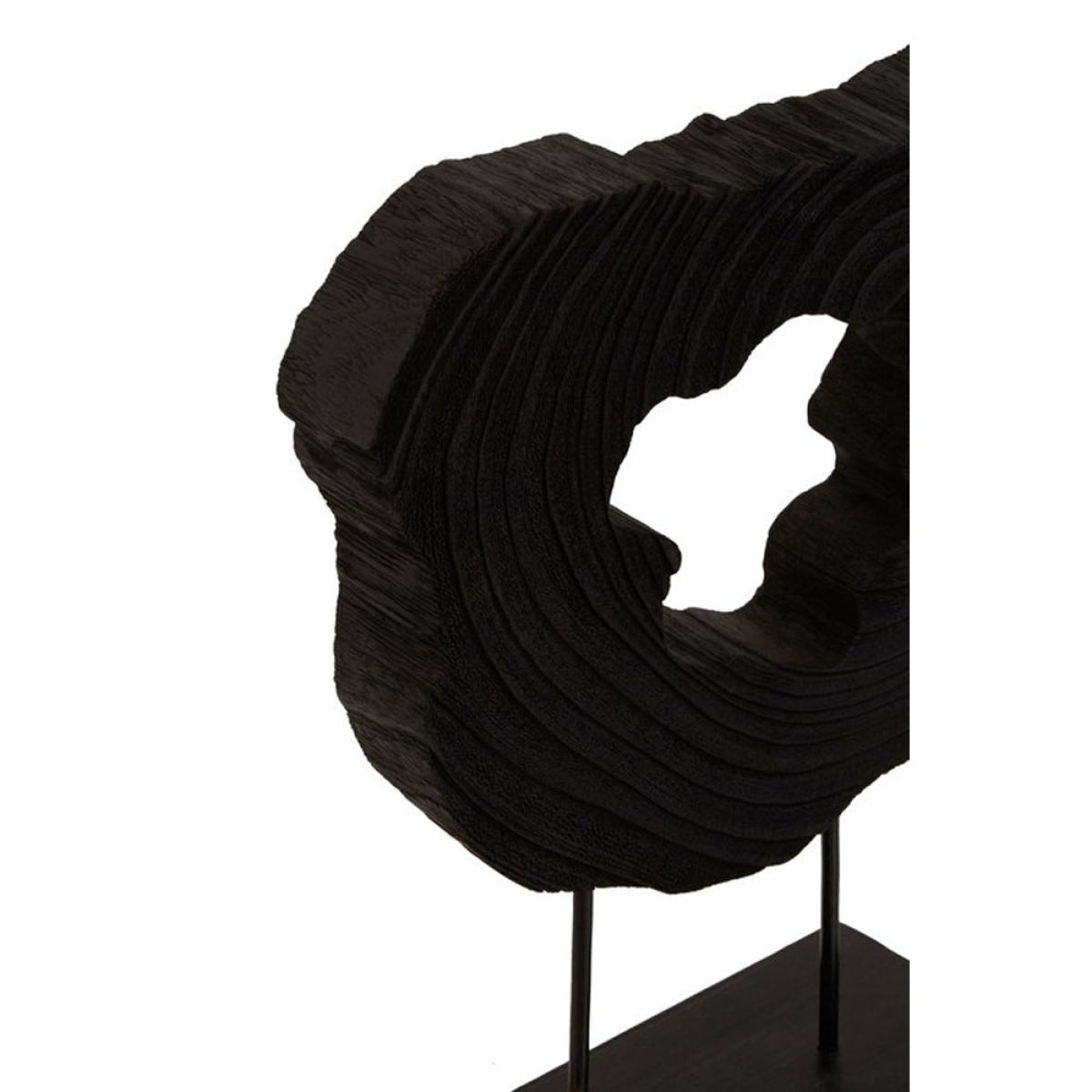 Olivia's Black Wooden Sculpture – image 4