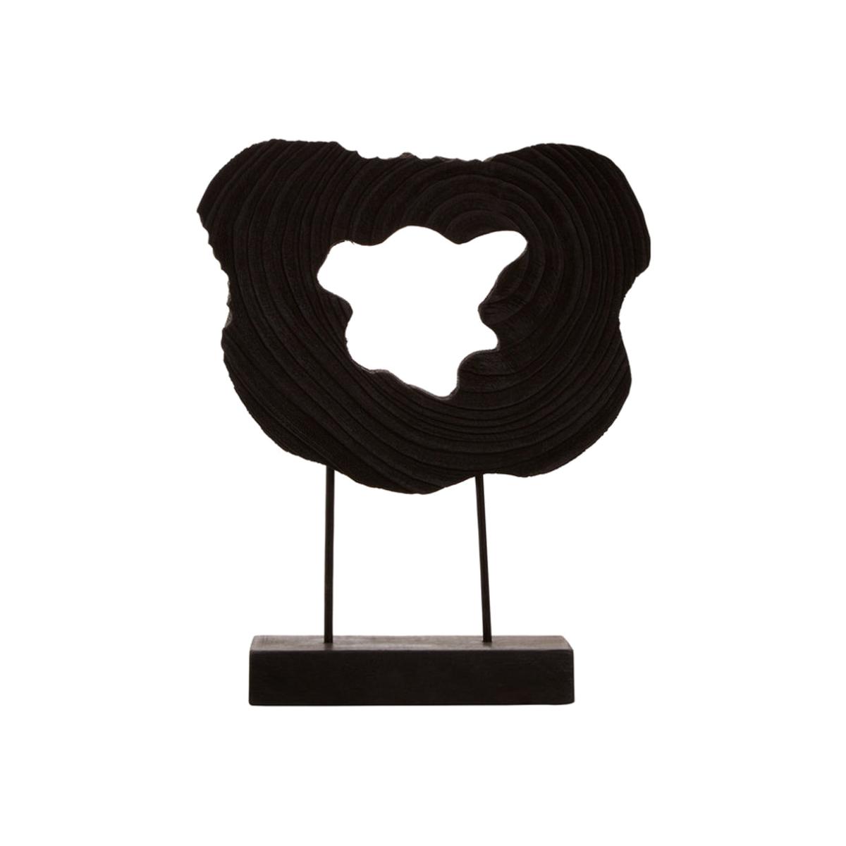 Olivia's Black Wooden Sculpture – image 1