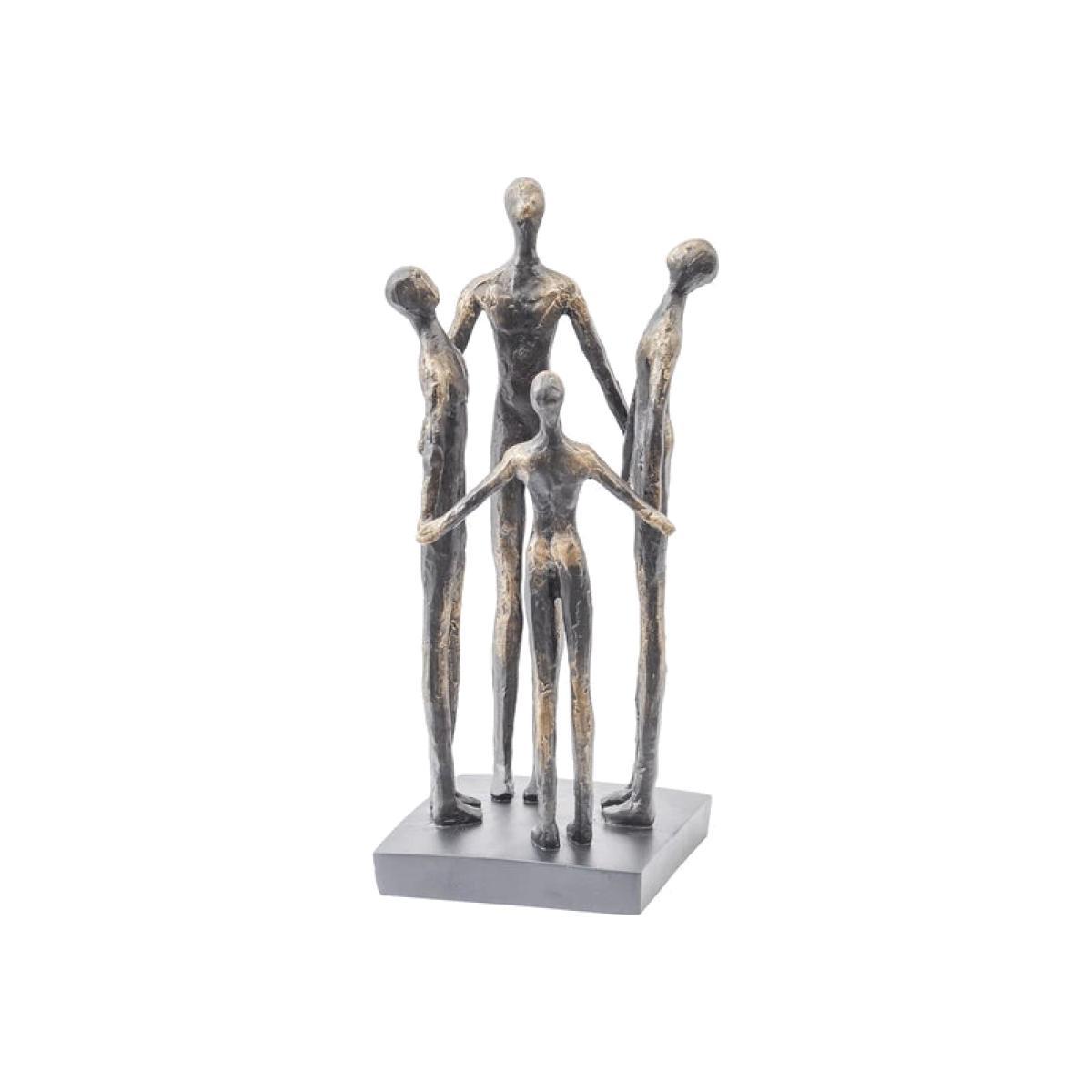 Libra Family Circle Resin Sculpture