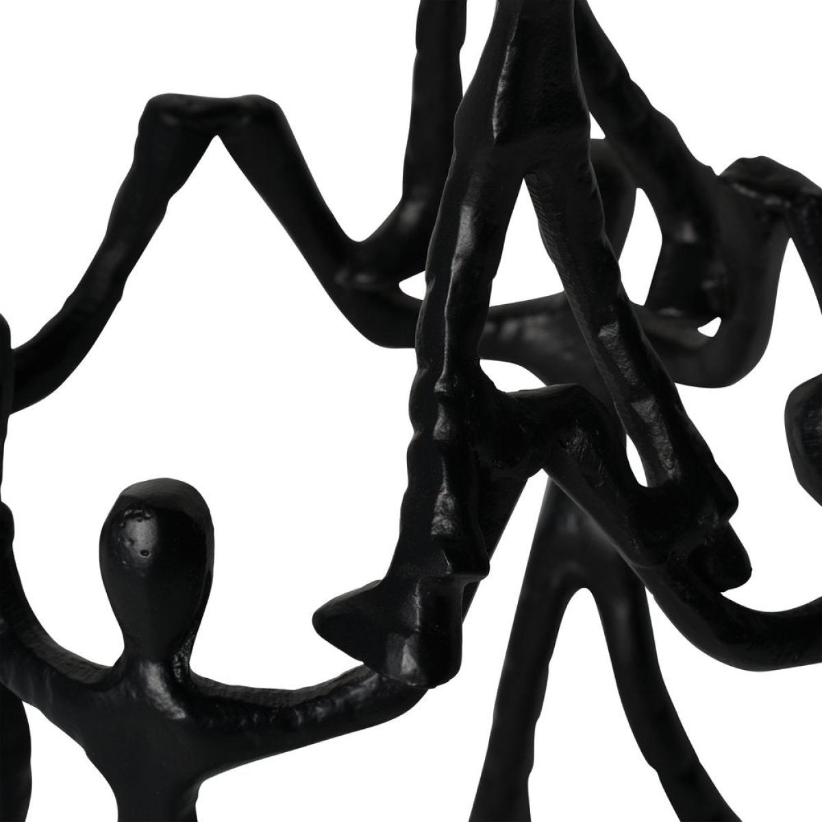 Libra Interiors Tower of Humans in Black Sculpture – image 2
