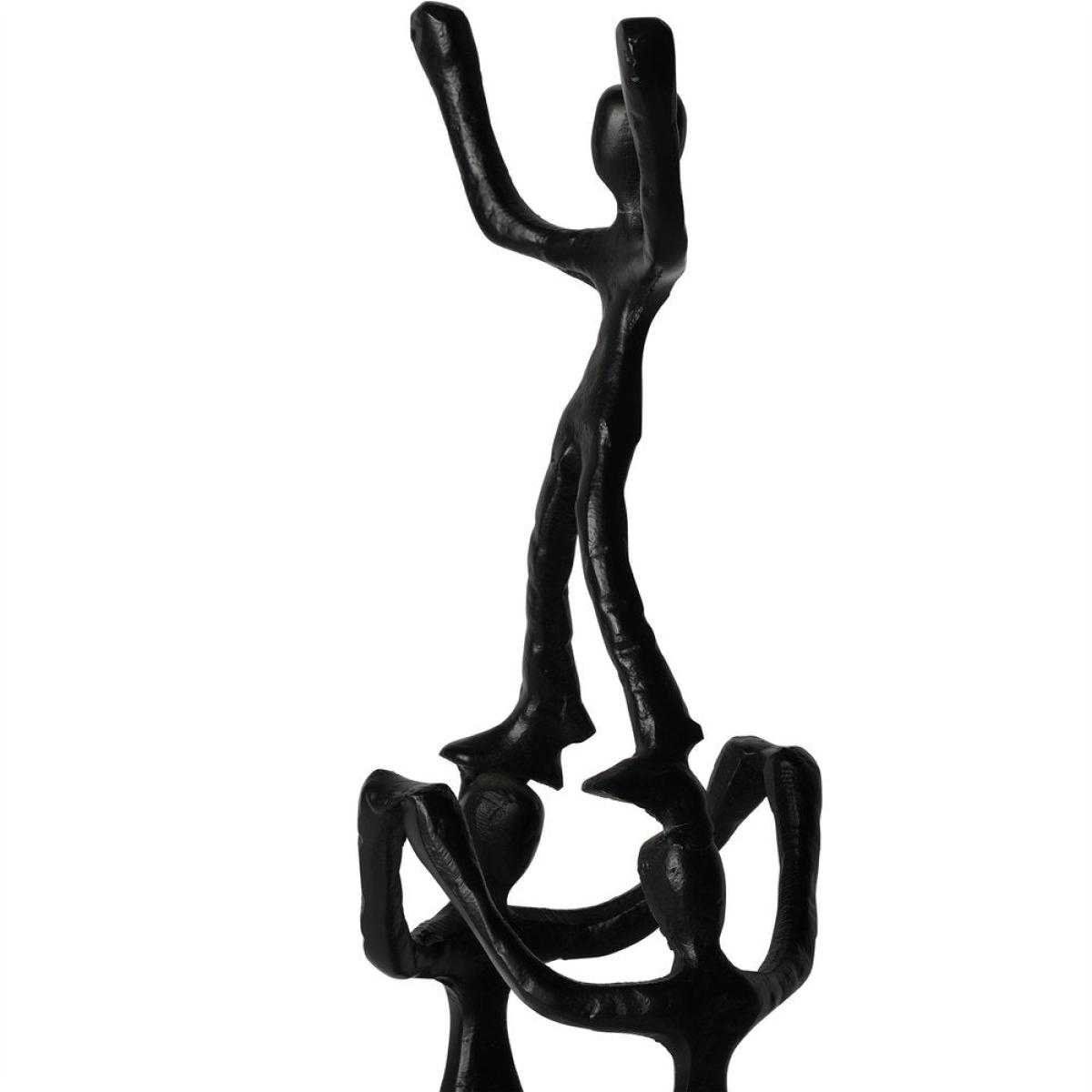 Libra Interiors Tower of Humans in Black Sculpture – image 3