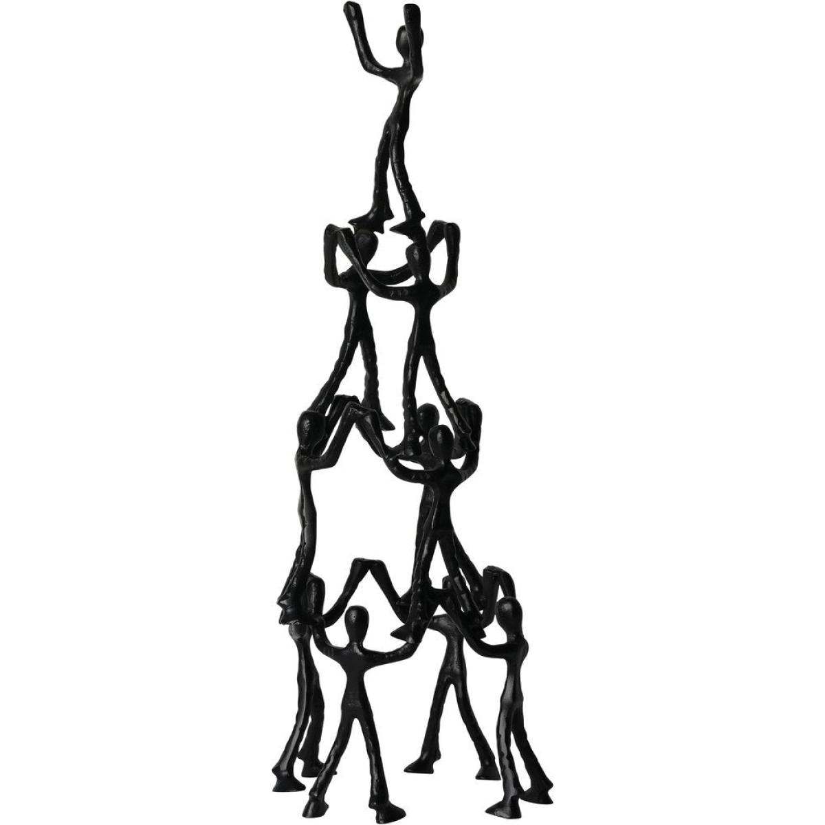 Libra Interiors Tower of Humans in Black Sculpture – image 4