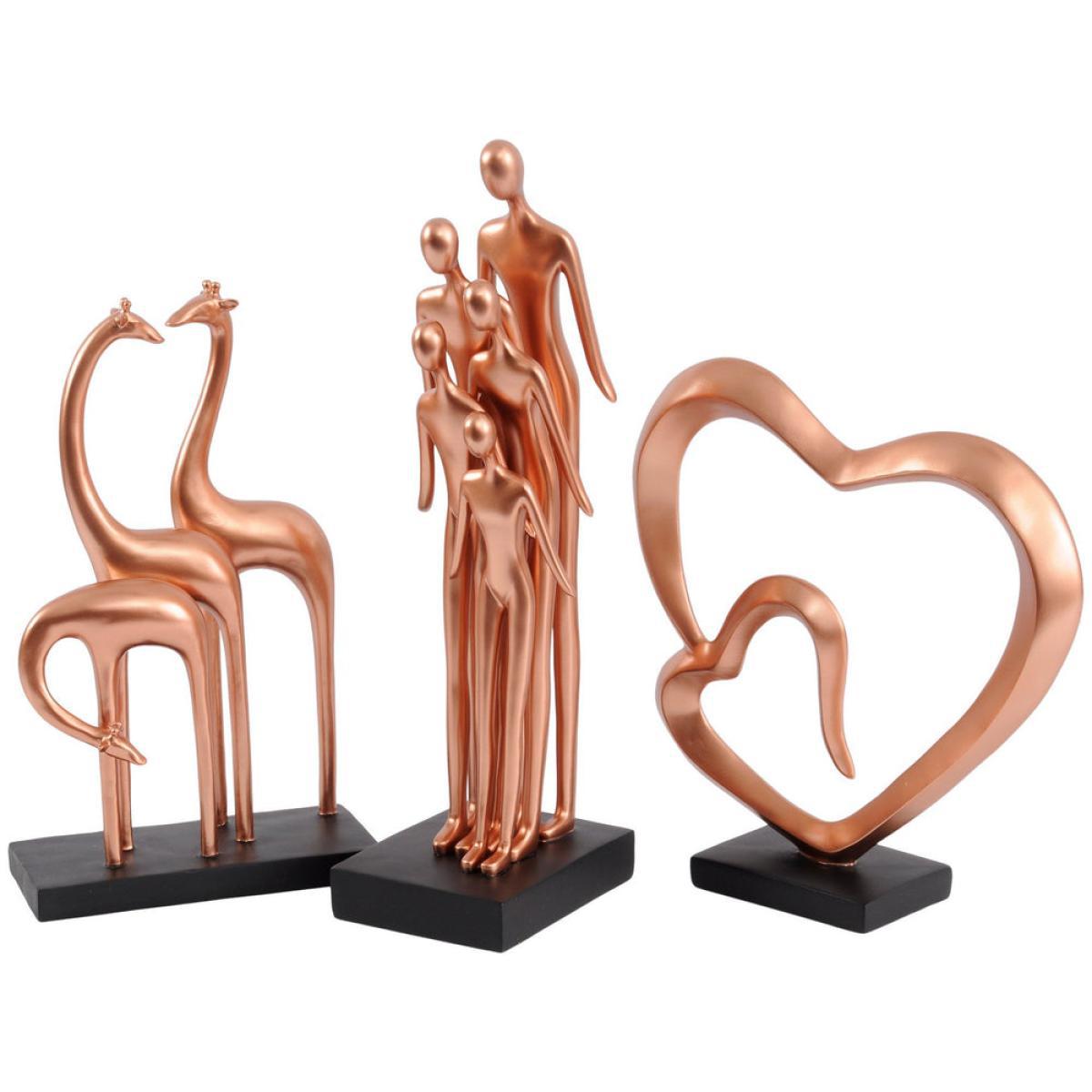 Libra Family Gathering Sculpture in Rose Gold – image 2