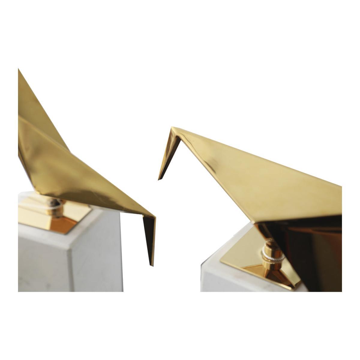Liang & Eimil Alma Bird Sculpture Brass And White / Large – image 3