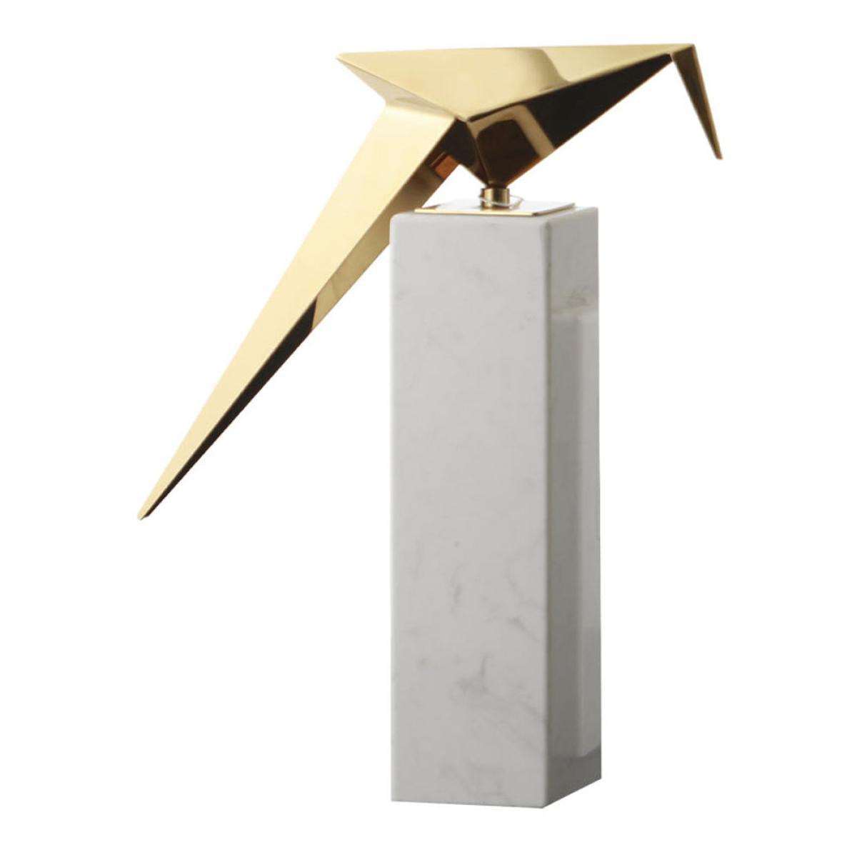 Liang & Eimil Alma Bird Sculpture Brass And White / Large – image 4