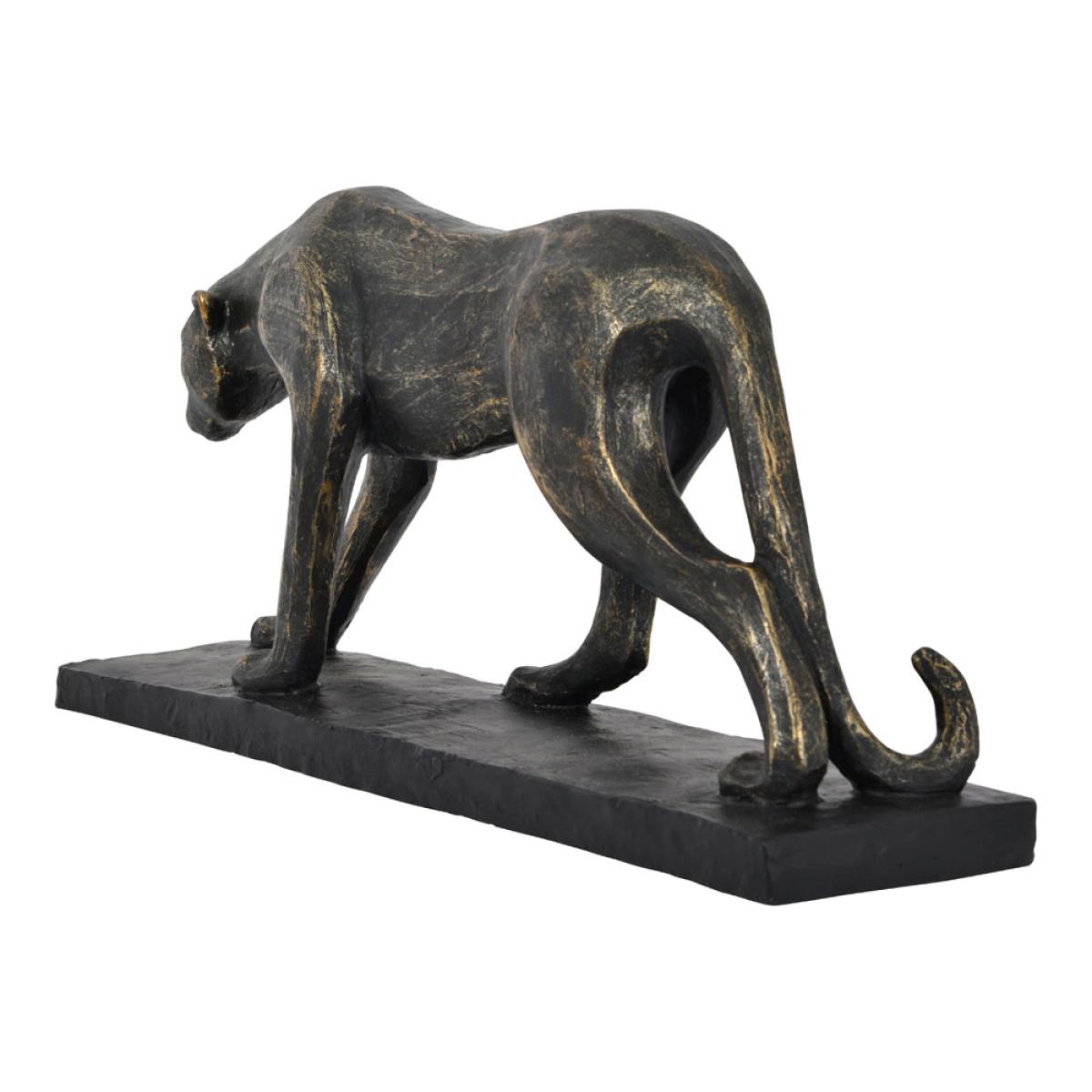 Libra Cubist Resin Leopard Sculpture – image 2