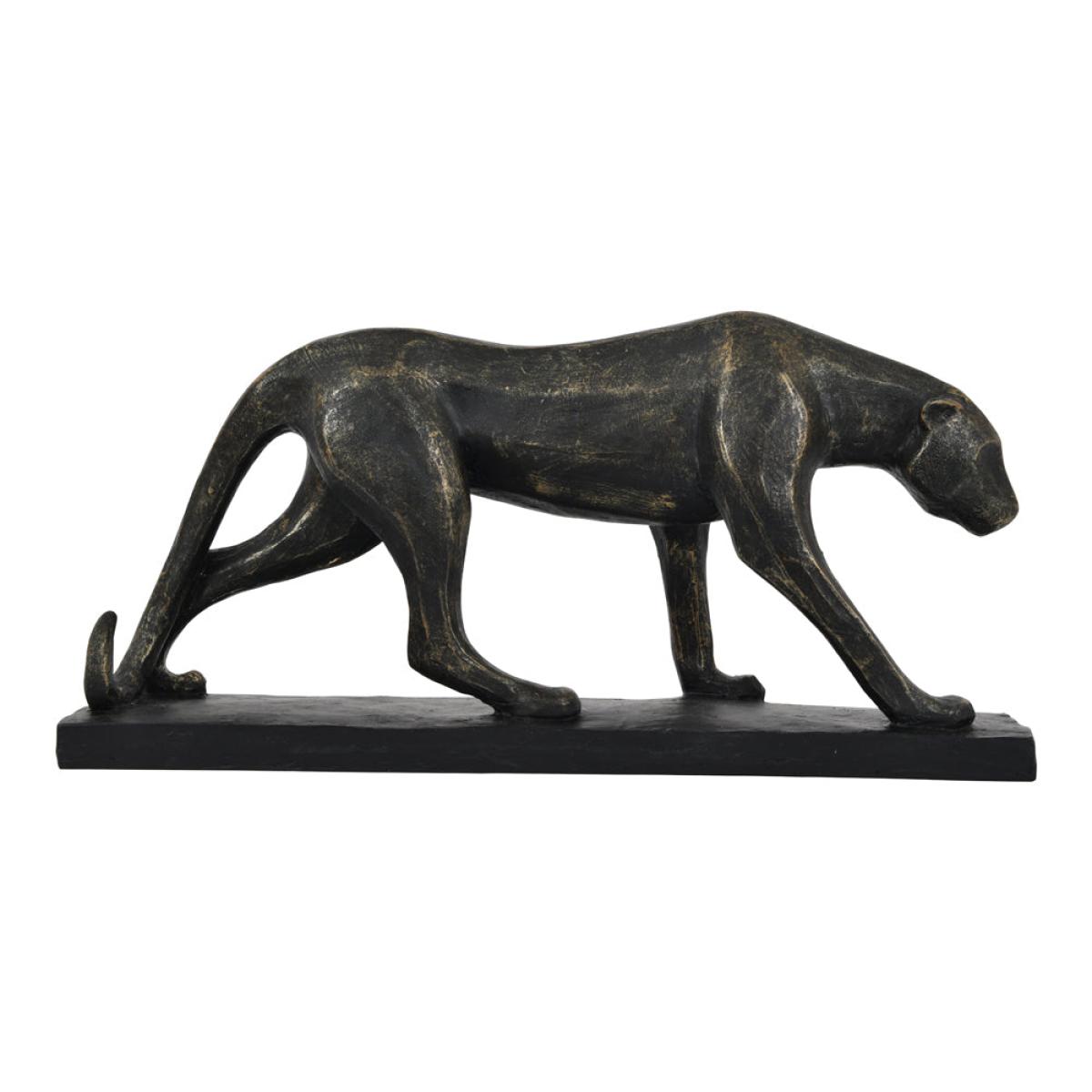 Libra Cubist Resin Leopard Sculpture – image 3