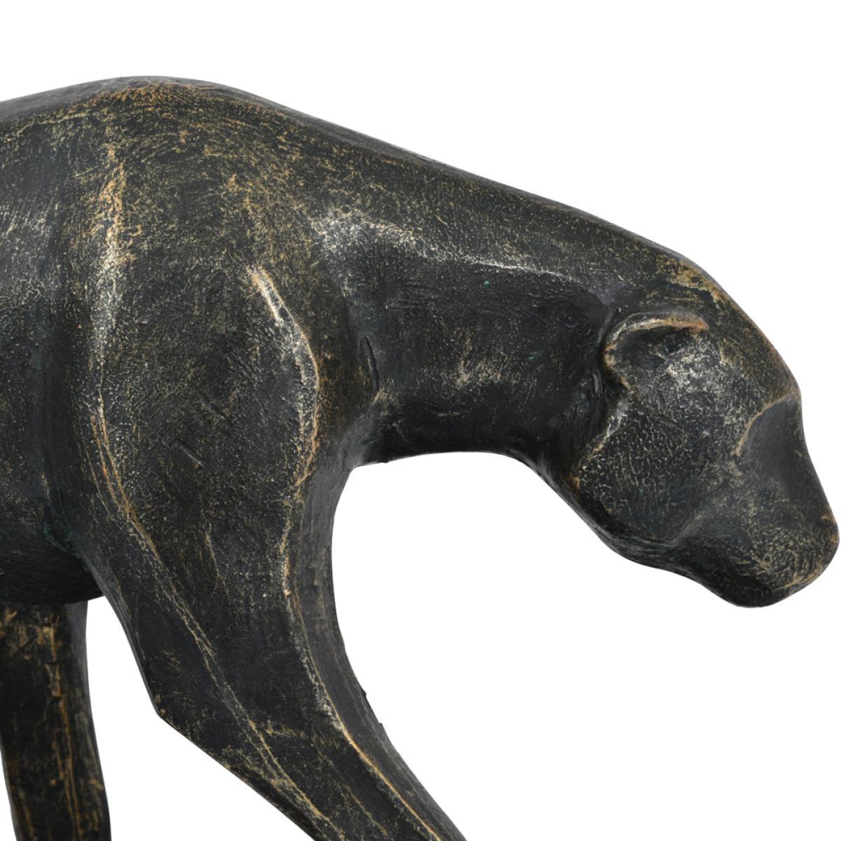 Libra Cubist Resin Leopard Sculpture – image 4