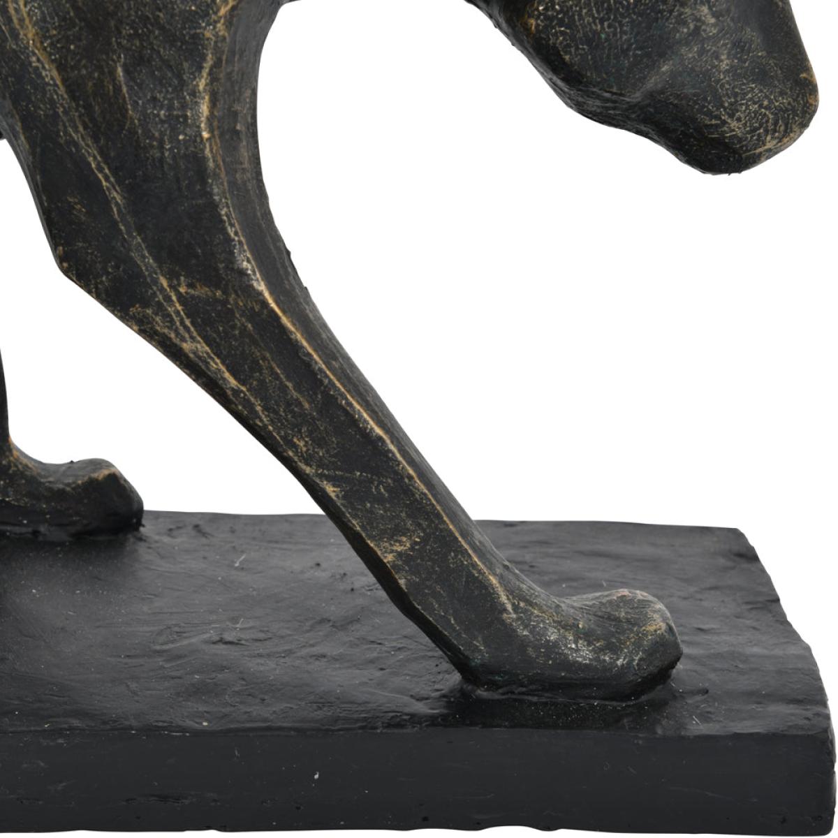 Libra Cubist Resin Leopard Sculpture – image 5