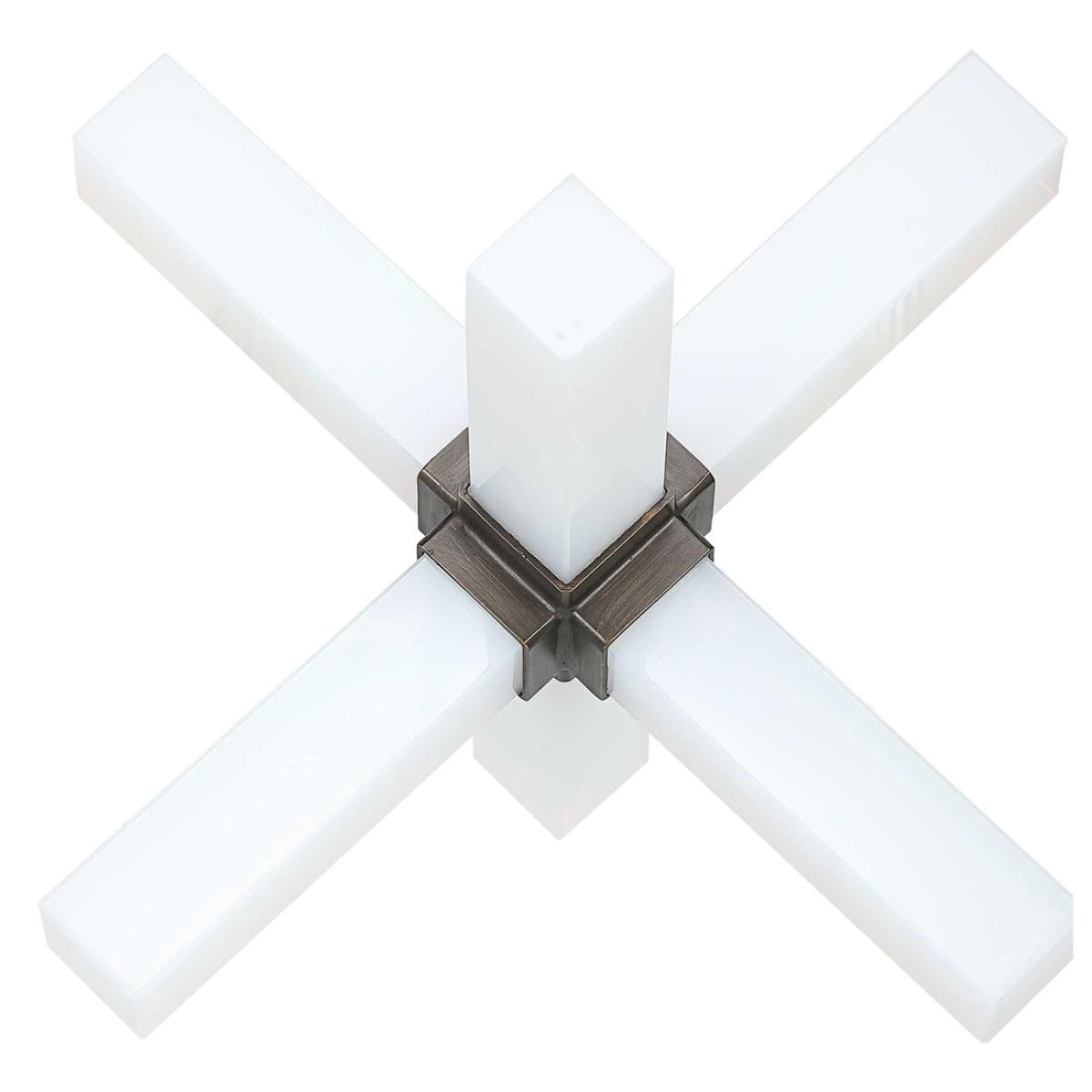 Uttermost Black Label Double Cross Sculpture - Opaline Crystal – image 4