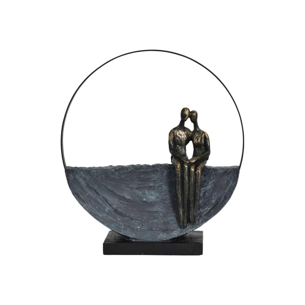 Libra Couple Encircled Sculpture – image 1