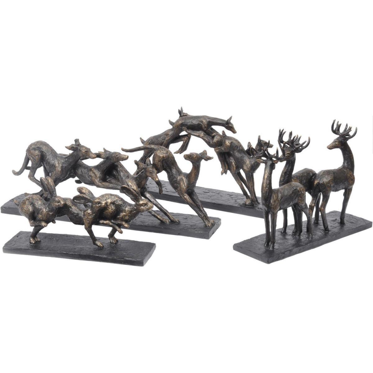Libra Running Hares Sculpture – image 2