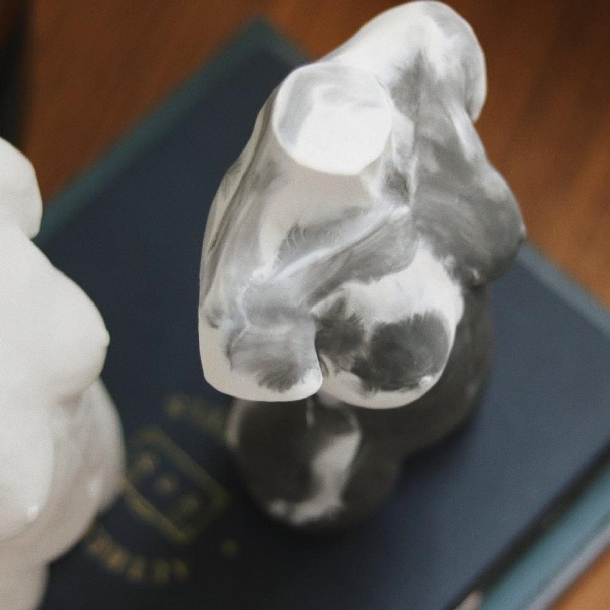 Rebecca Kate Erratt Female Torso Sculpture - Marbled Black – image 11
