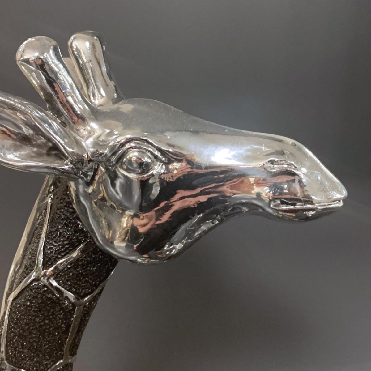 Libra Midnight Mayfair Collection - Giant Giraffe Sculpture Head Forward – image 2