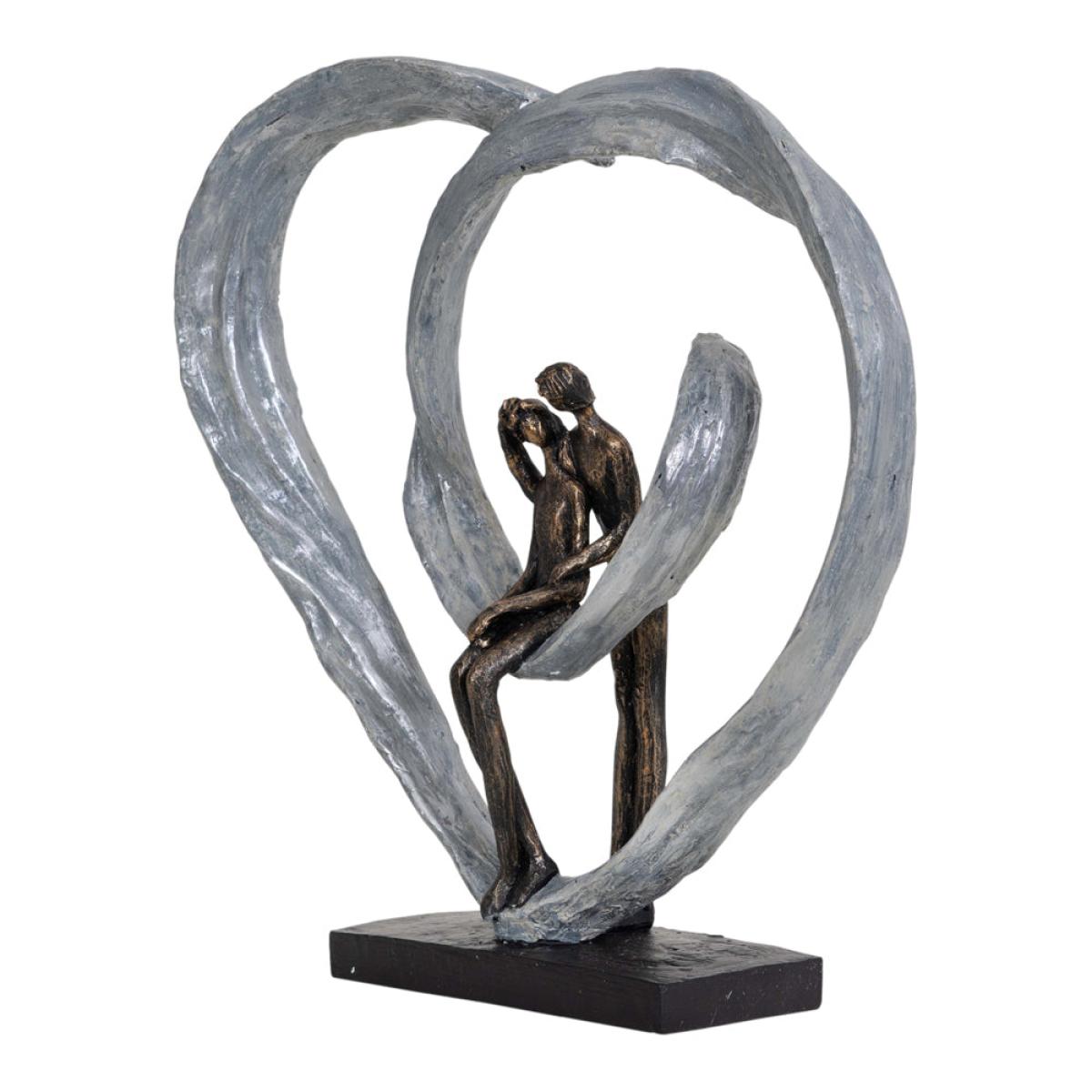 Libra Love Sculpture In Circular Heart – image 2