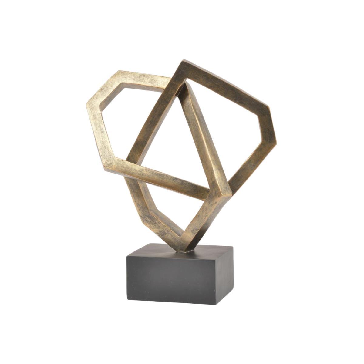 Libra Antique Cubist Sculpture Bronze