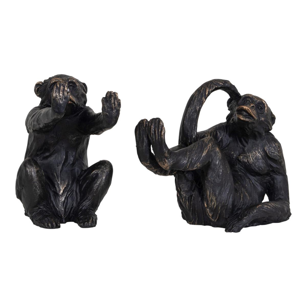 Libra Set of 2 Orangutan Sculptures – image 2
