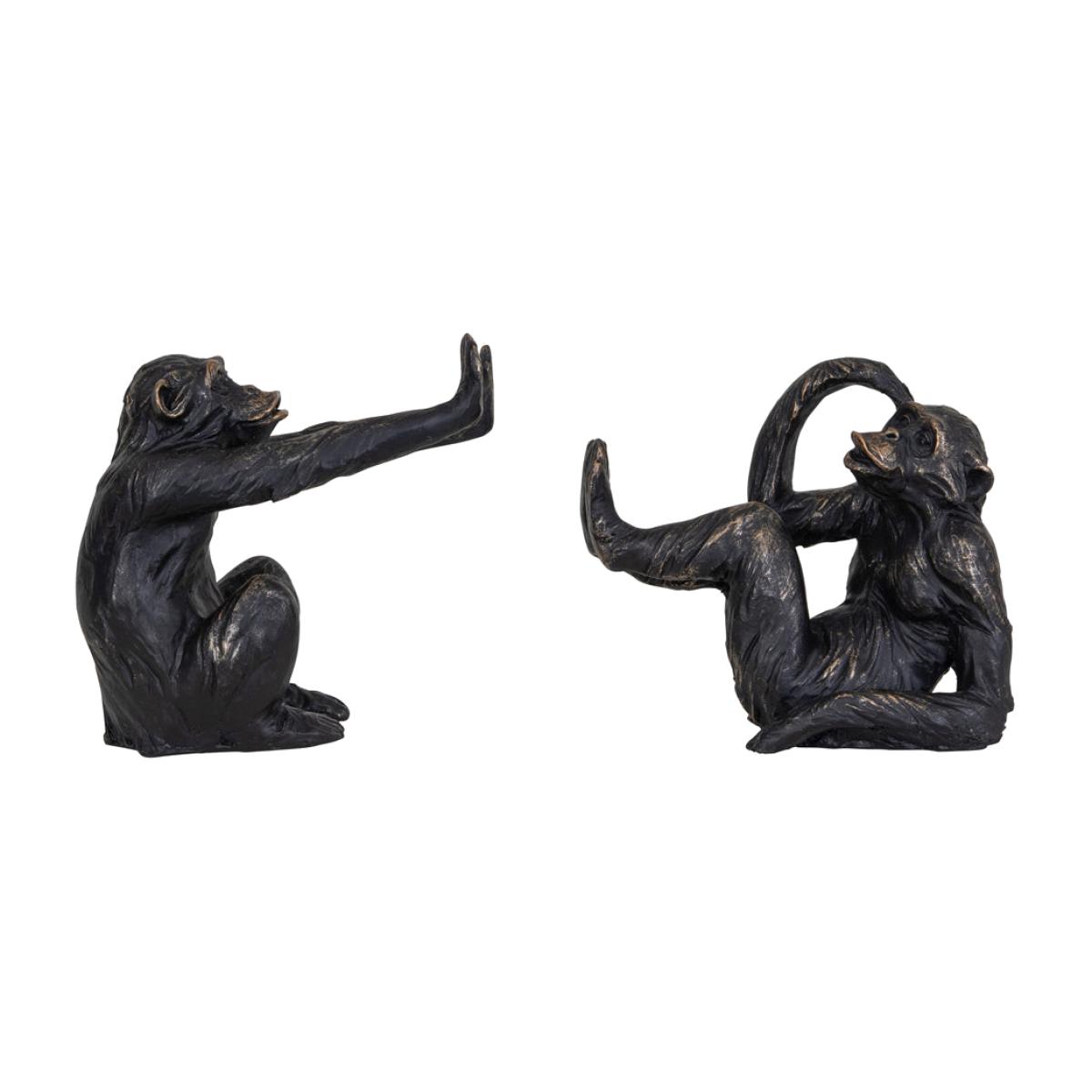 Libra Set of 2 Orangutan Sculptures – image 1