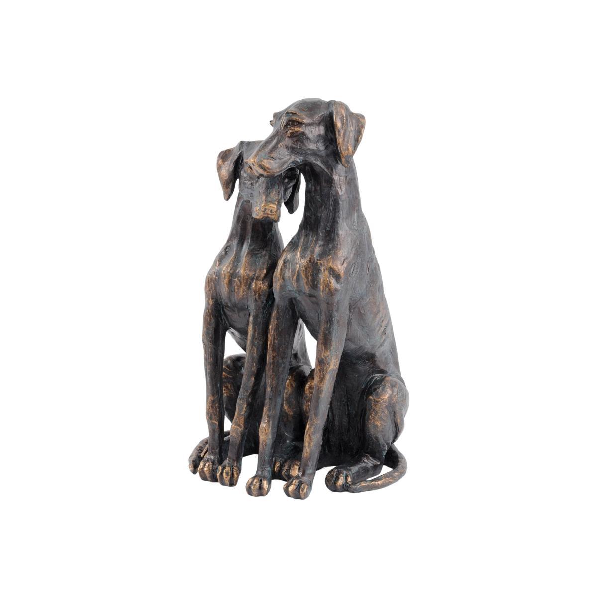 Libra Pup Sculpture Antique Bronze