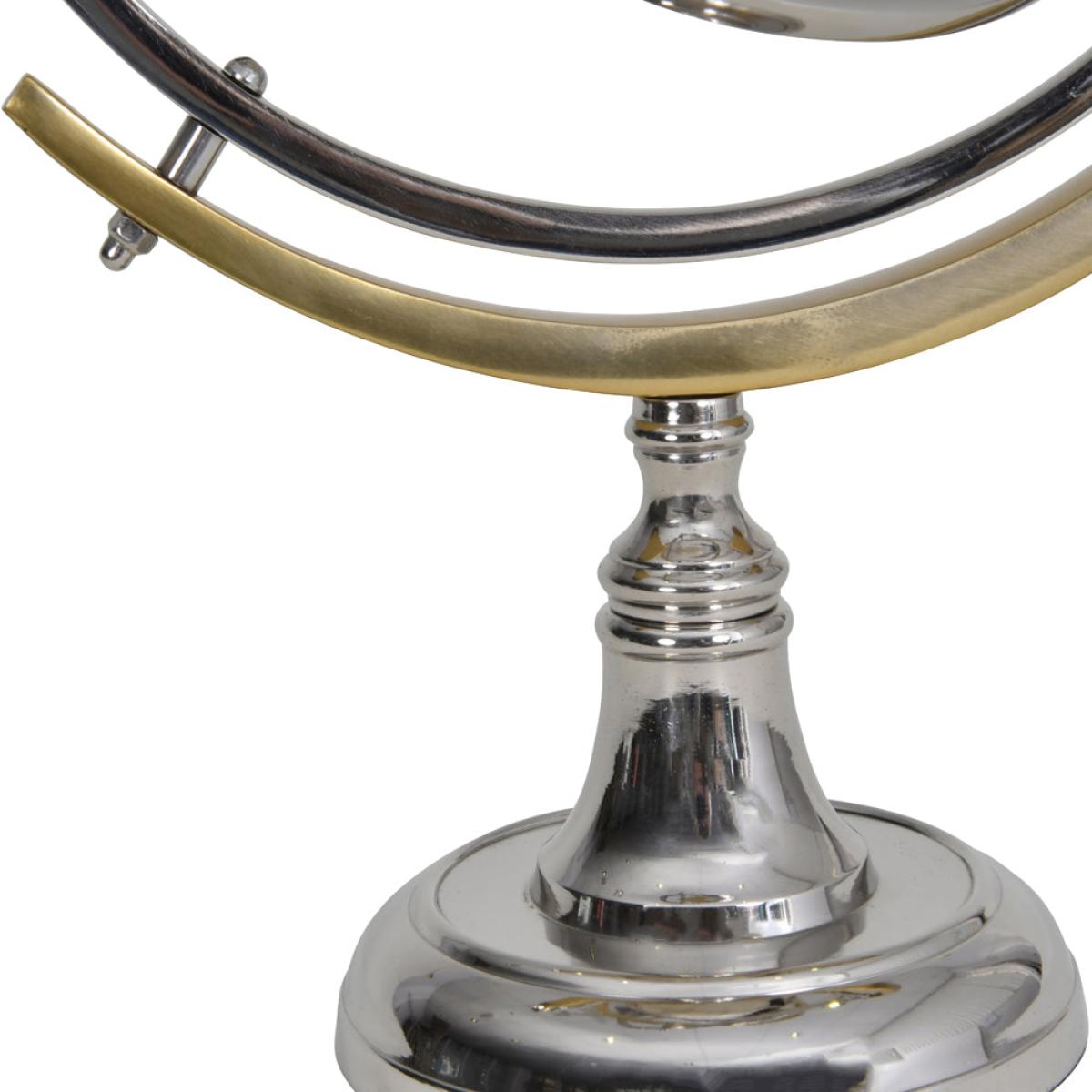 Libra Midnight Mayfair Collection - Colley Stainless Steel Armilliary Sculpture With Bone Globe – image 4