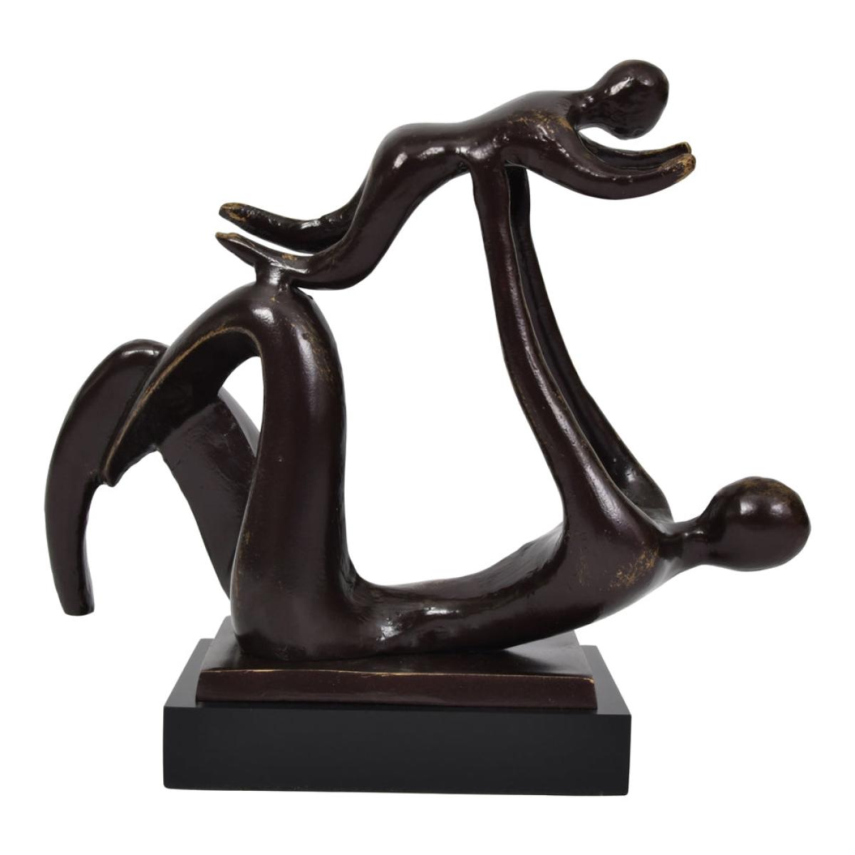 Libra Iconic Bronzed Aluminium Parent And Baby Sculpture – image 3