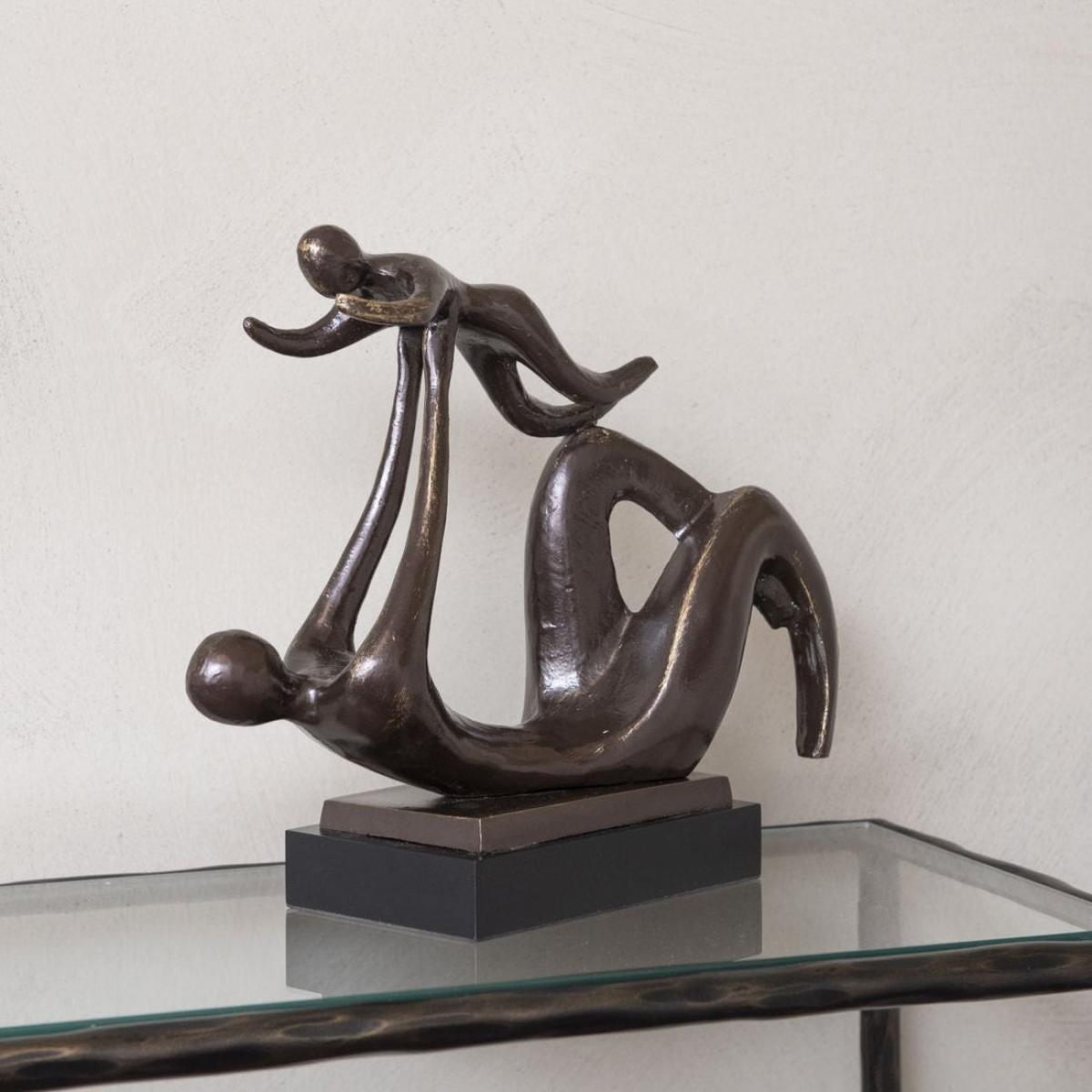 Libra Iconic Bronzed Aluminium Parent And Baby Sculpture – image 6