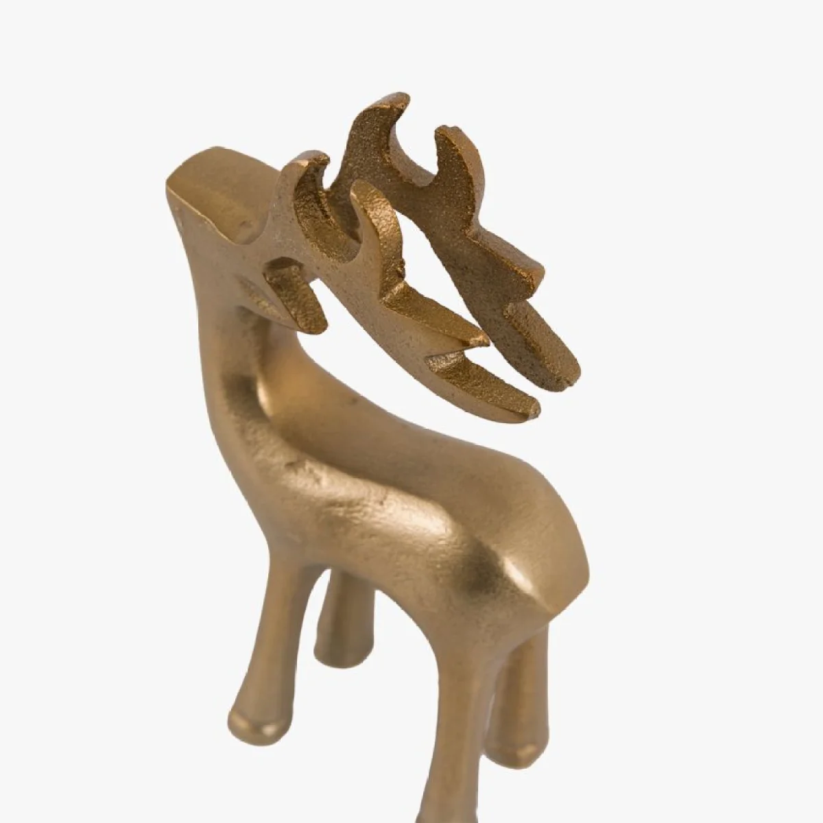 Nordic Woodland Metal Stags in Gold, Set of 2 – image 7